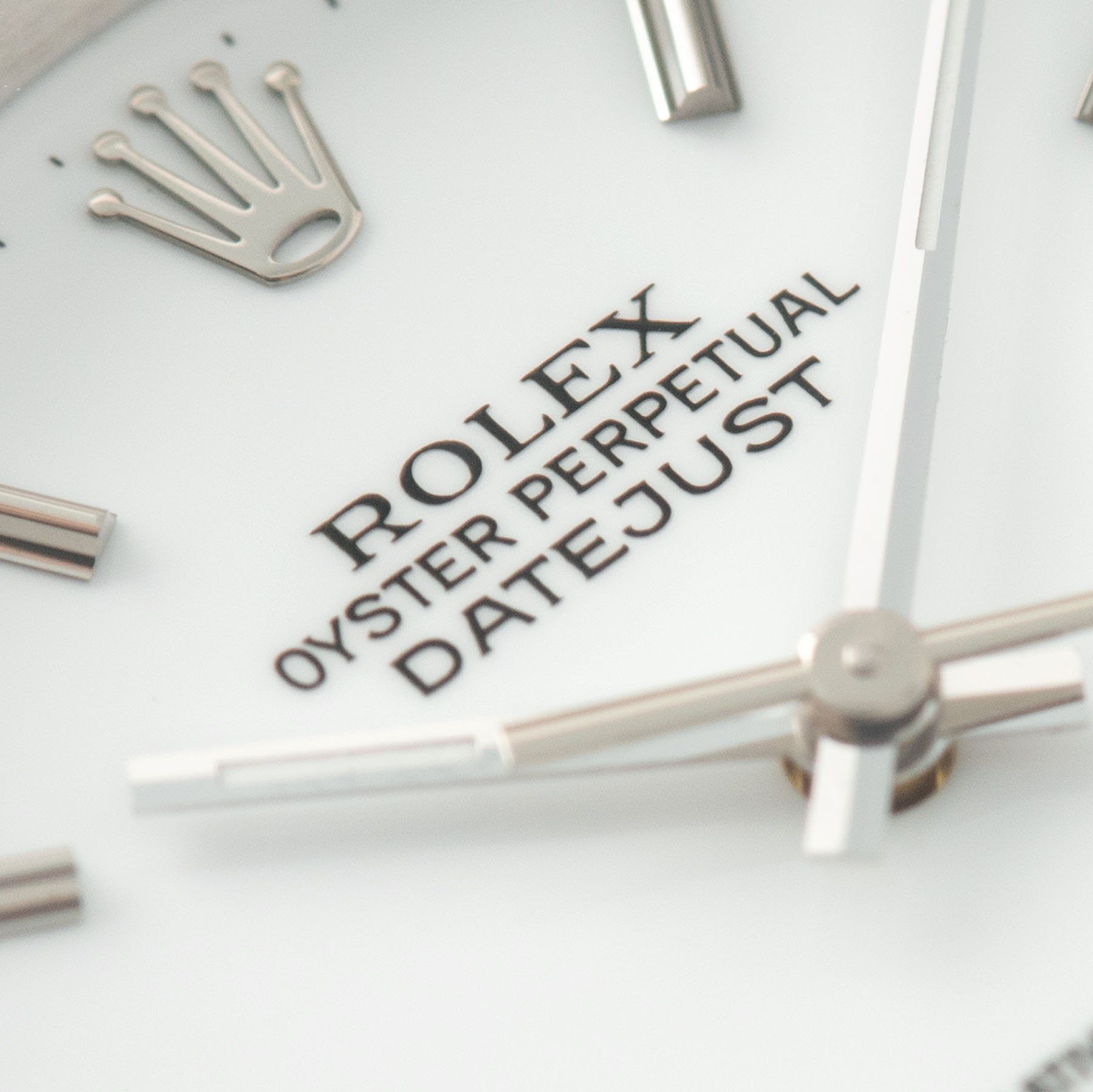 Rolex Datejust White Porcelain Dial Reference 16200 