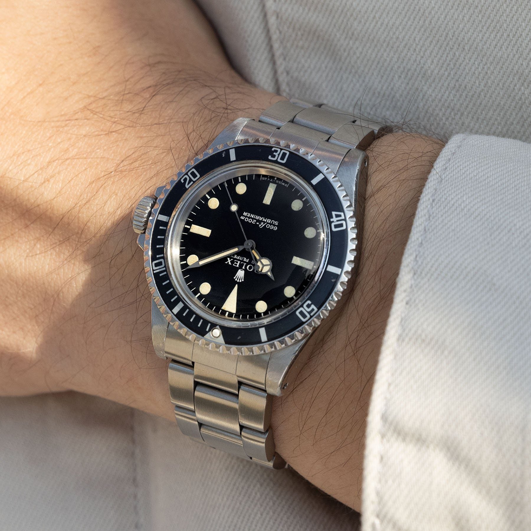 Rolex submariner 6 inch on sale wrist