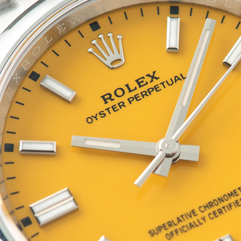 Rolex Oyster Perpetual Ref 126000 Yellow Stella Dial