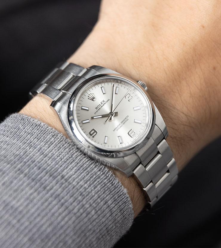 Rolex oyster perpetual 34mm silver dial new arrivals