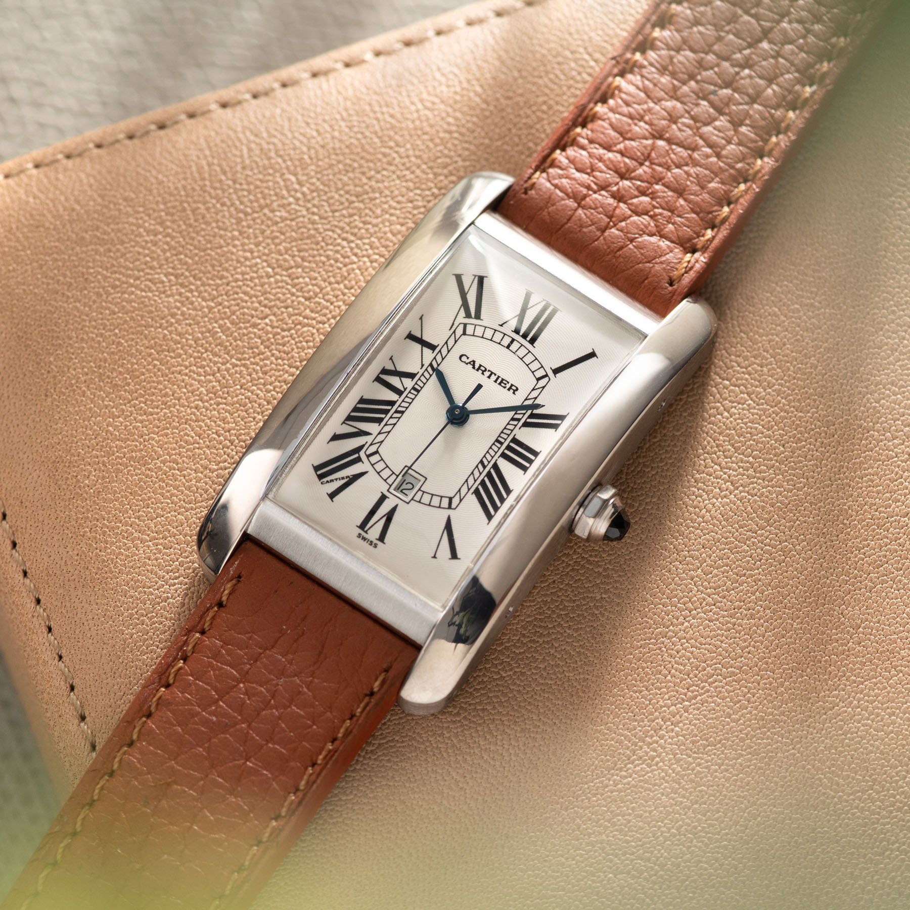 Cartier Tank Americaine White Gold Ref 1741