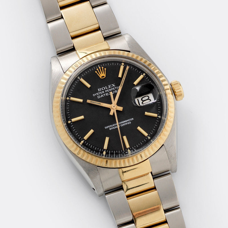 Rolex Datejust and Gold Black Dial Box and Papers – Bulang and Sons