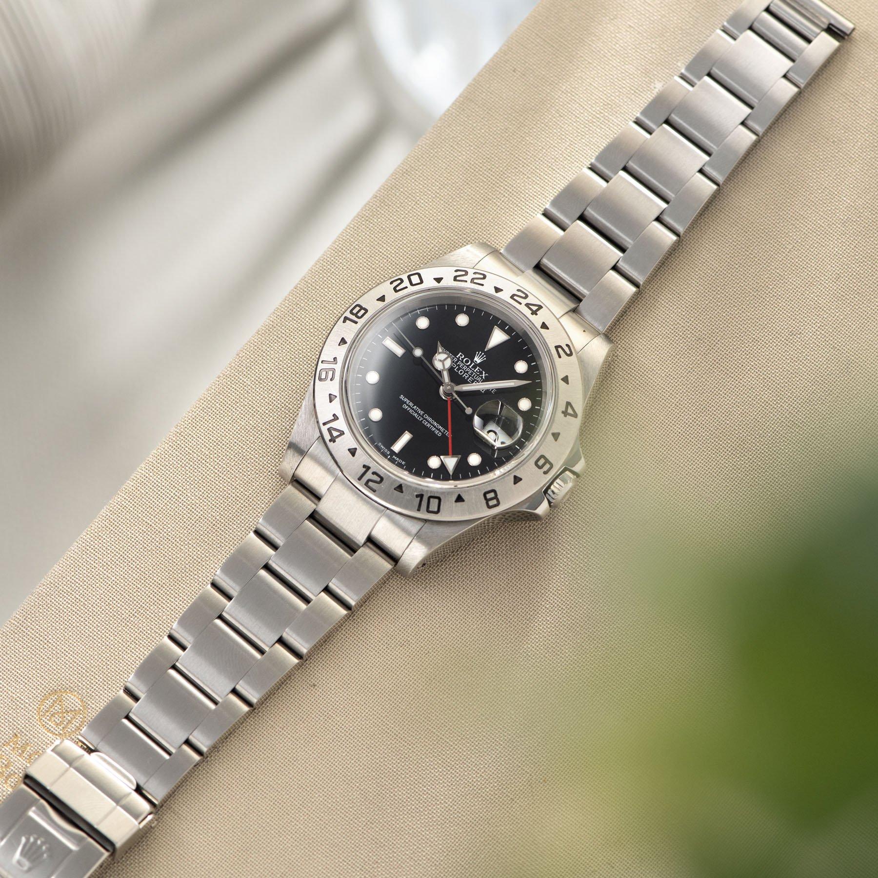 Rolex Explorer 2 Black Dial 16570 Box and Papers