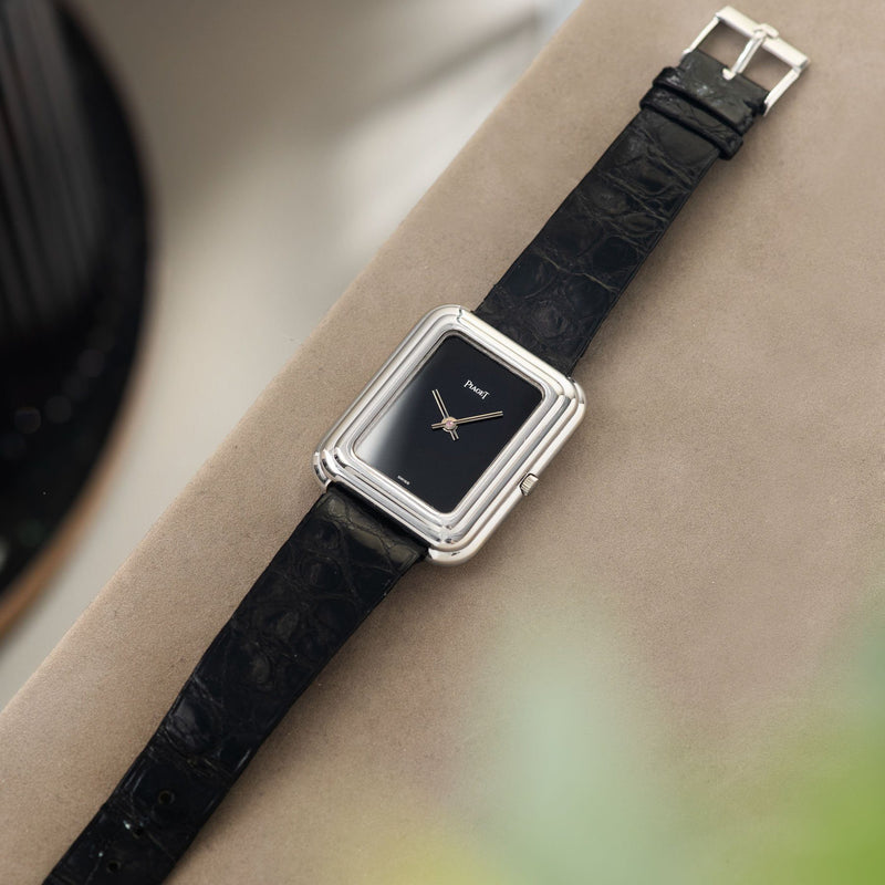 Piaget Onyx Dial White Gold ref 14101 Beta 21
