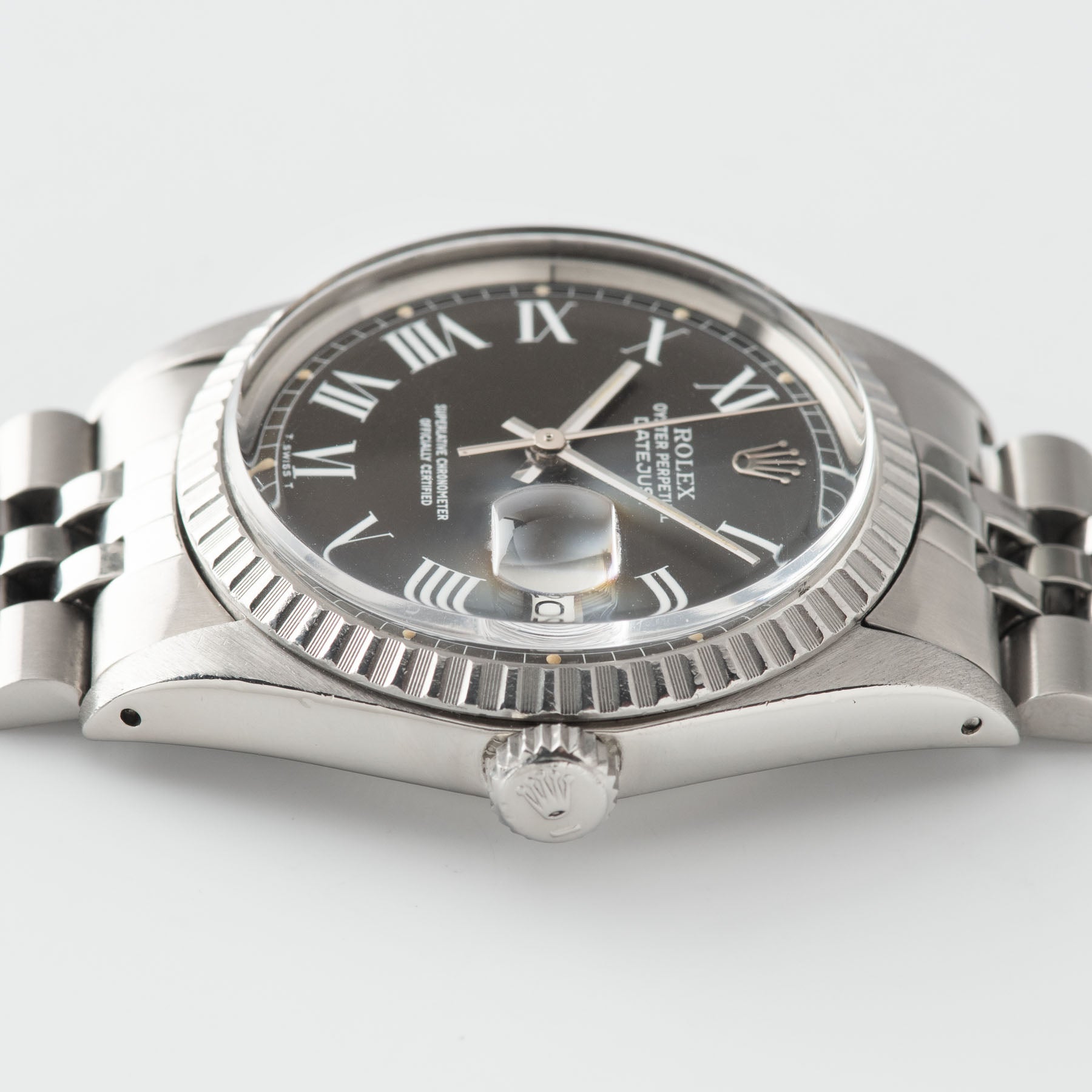 Rolex Datejust Grey Buckley Dial Reference 1603