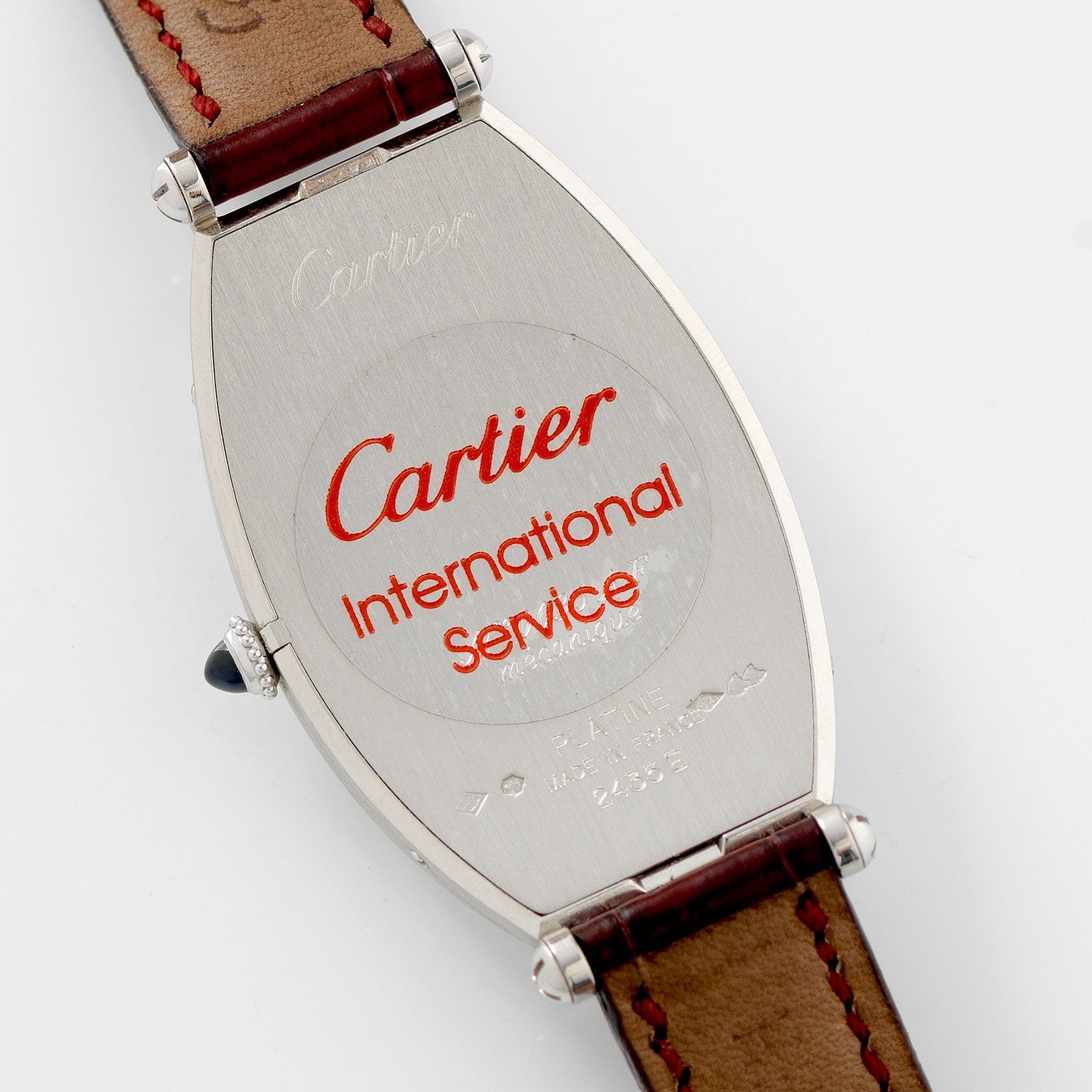 Cartier Tonneau Platinum Limited Edition Collection Priv e