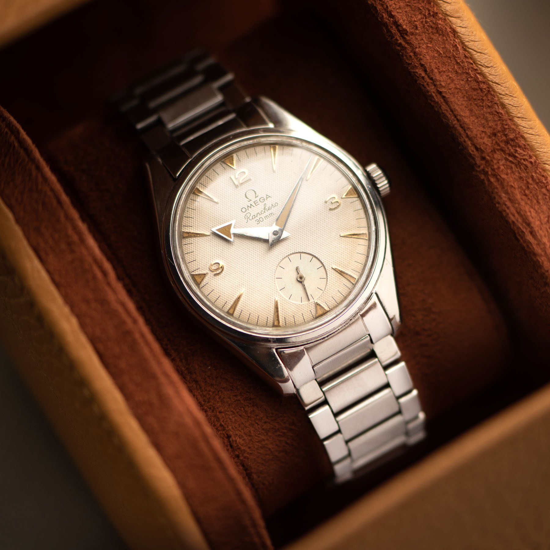 Omega Ranchero White Waffle Dial 2990 with Archive Extract