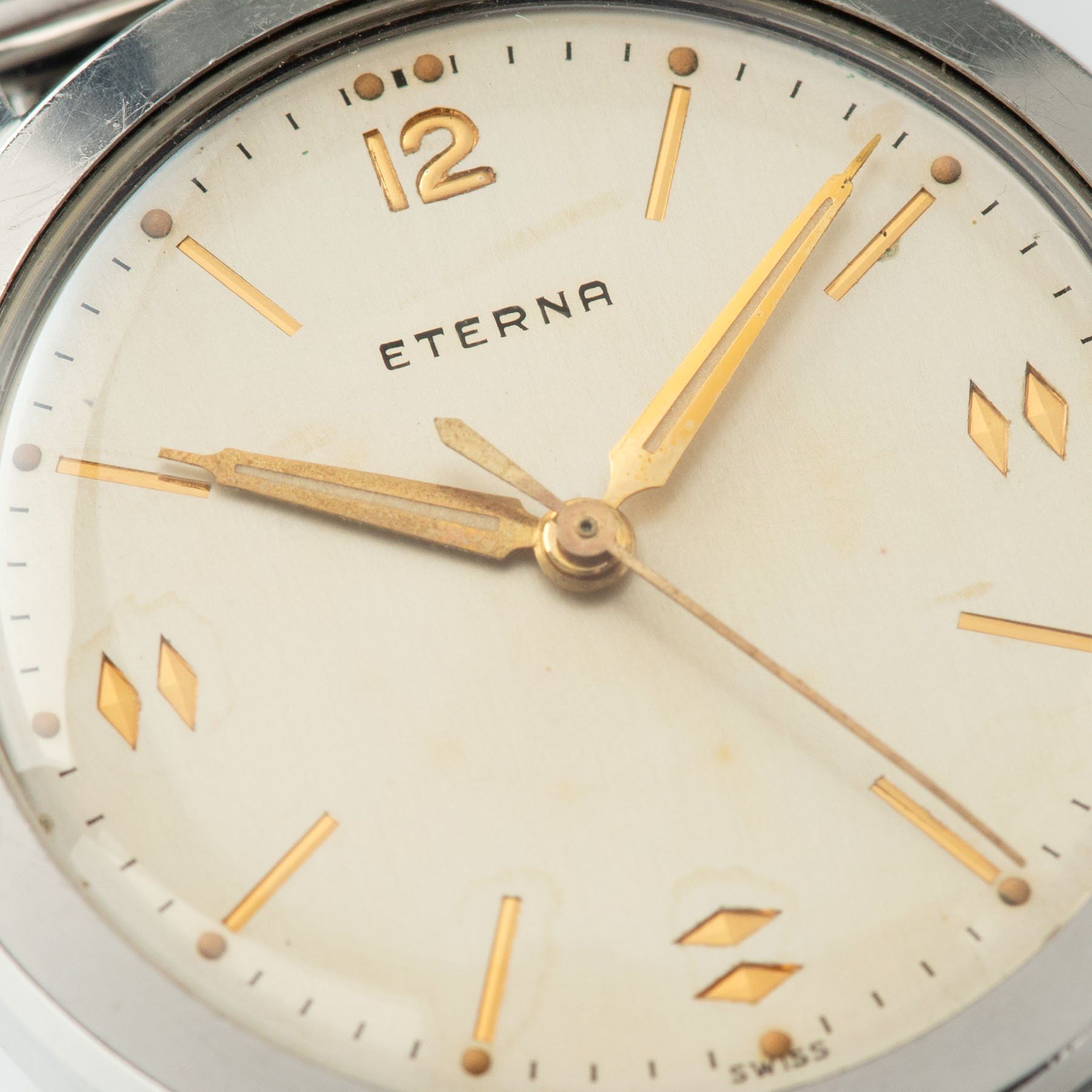 Eterna Steel Dress Watch 1950s