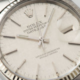 Rolex Datejust Reference 16014 Silver Linen Dial
