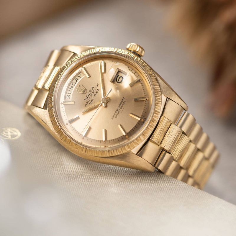 Rolex Day-Date Yellow Gold with Champagne Underline Dial