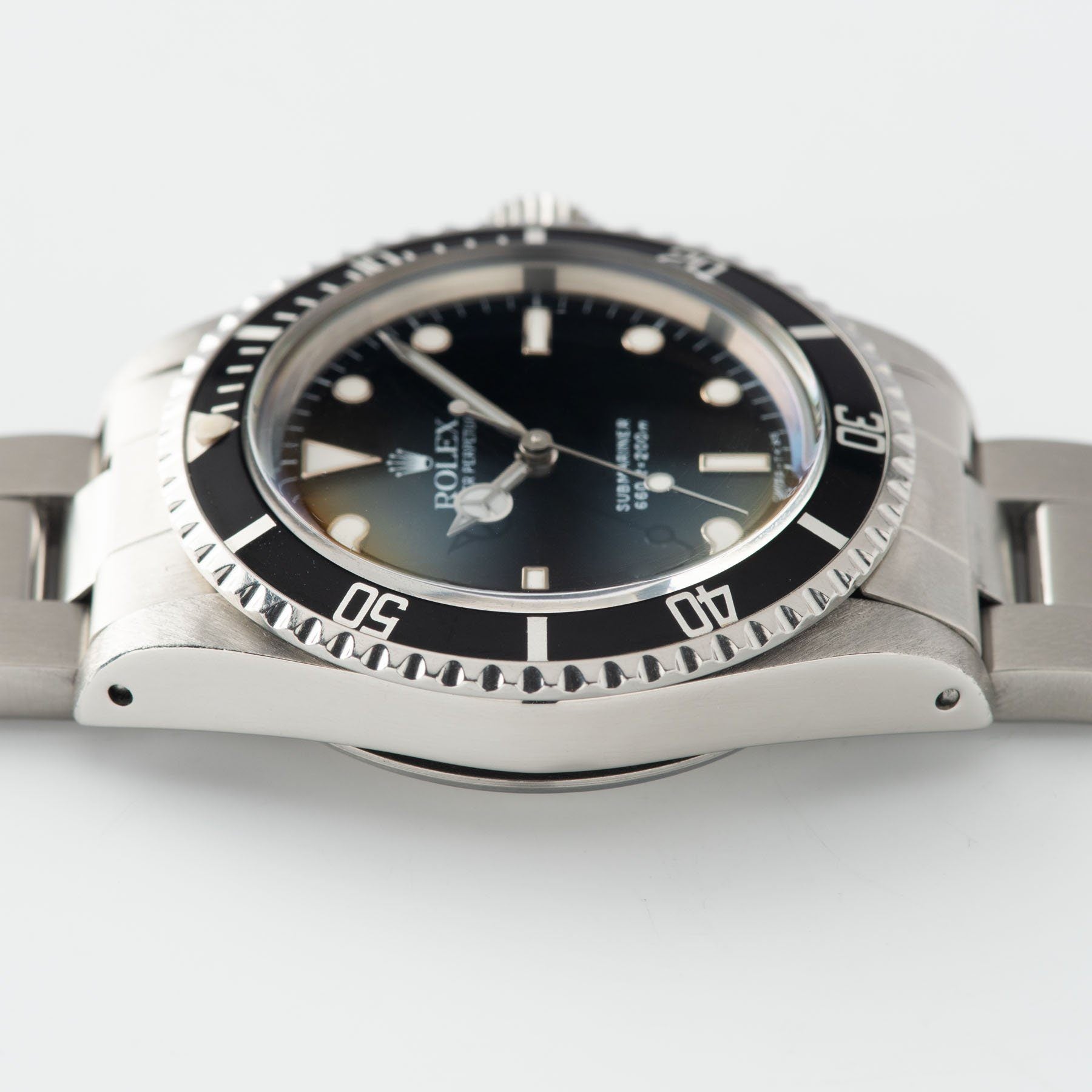 Rolex Submariner 5513 Gloss Dial White Gold Hour Markers