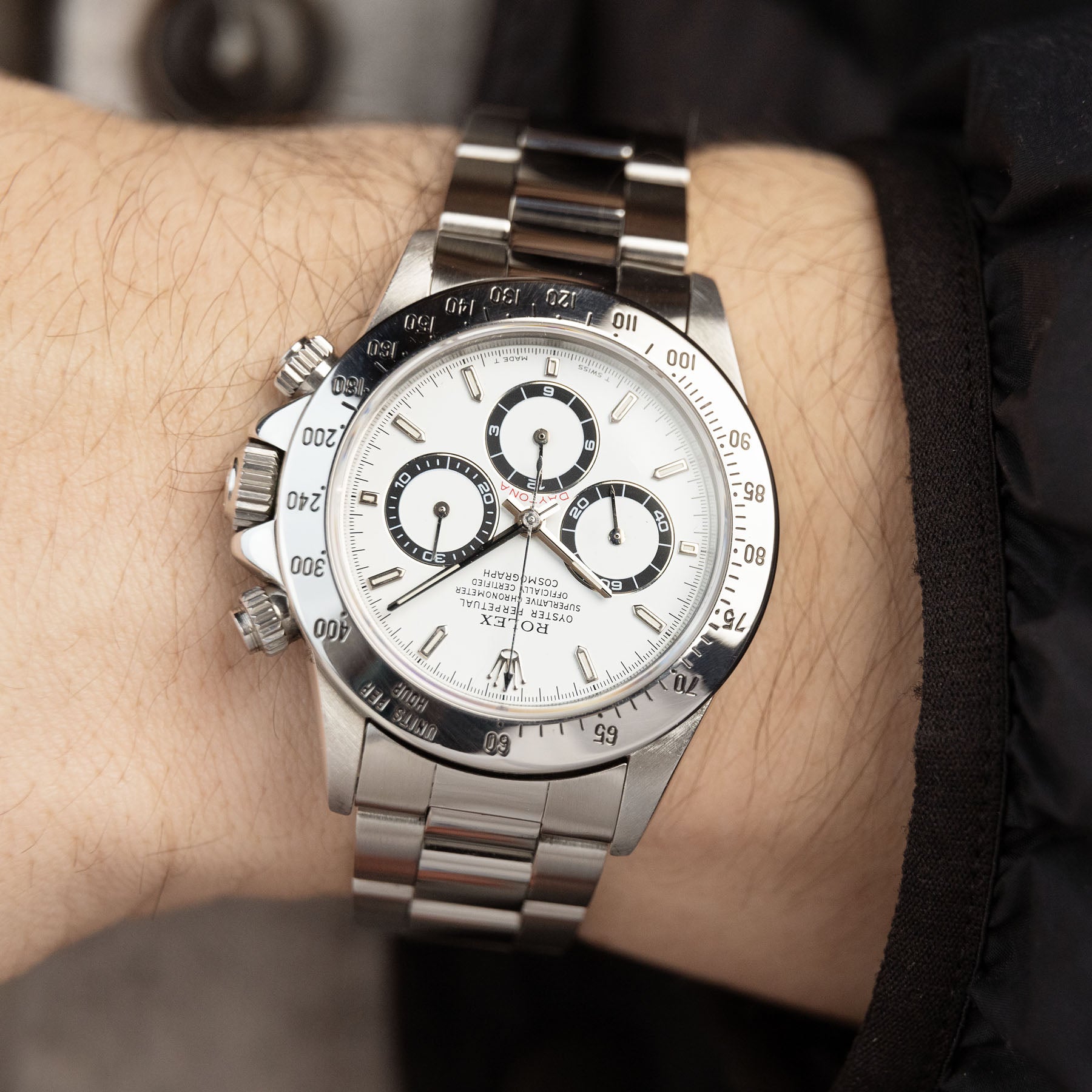 Rolex Daytona Steel 16520 White Dial Box and Papers