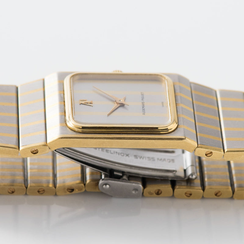 Audemars Piguet Zebra Steel and Gold Dress Watch
