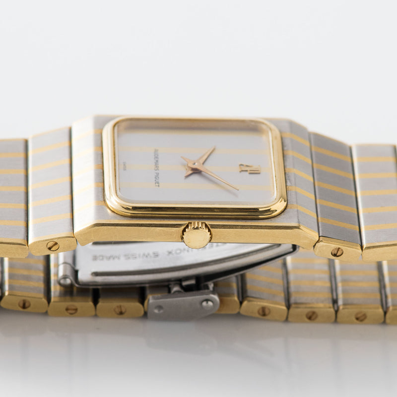 Audemars Piguet Zebra Steel and Gold Dress Watch