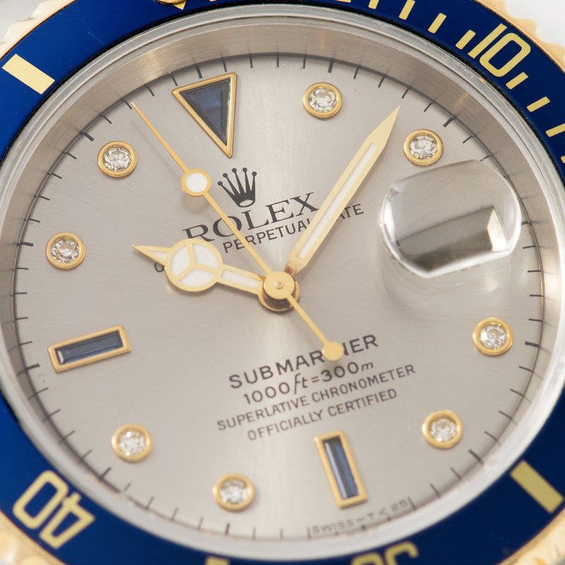 Rolex Submariner Date Serti Dial Two-Tone 16613 – and Sons