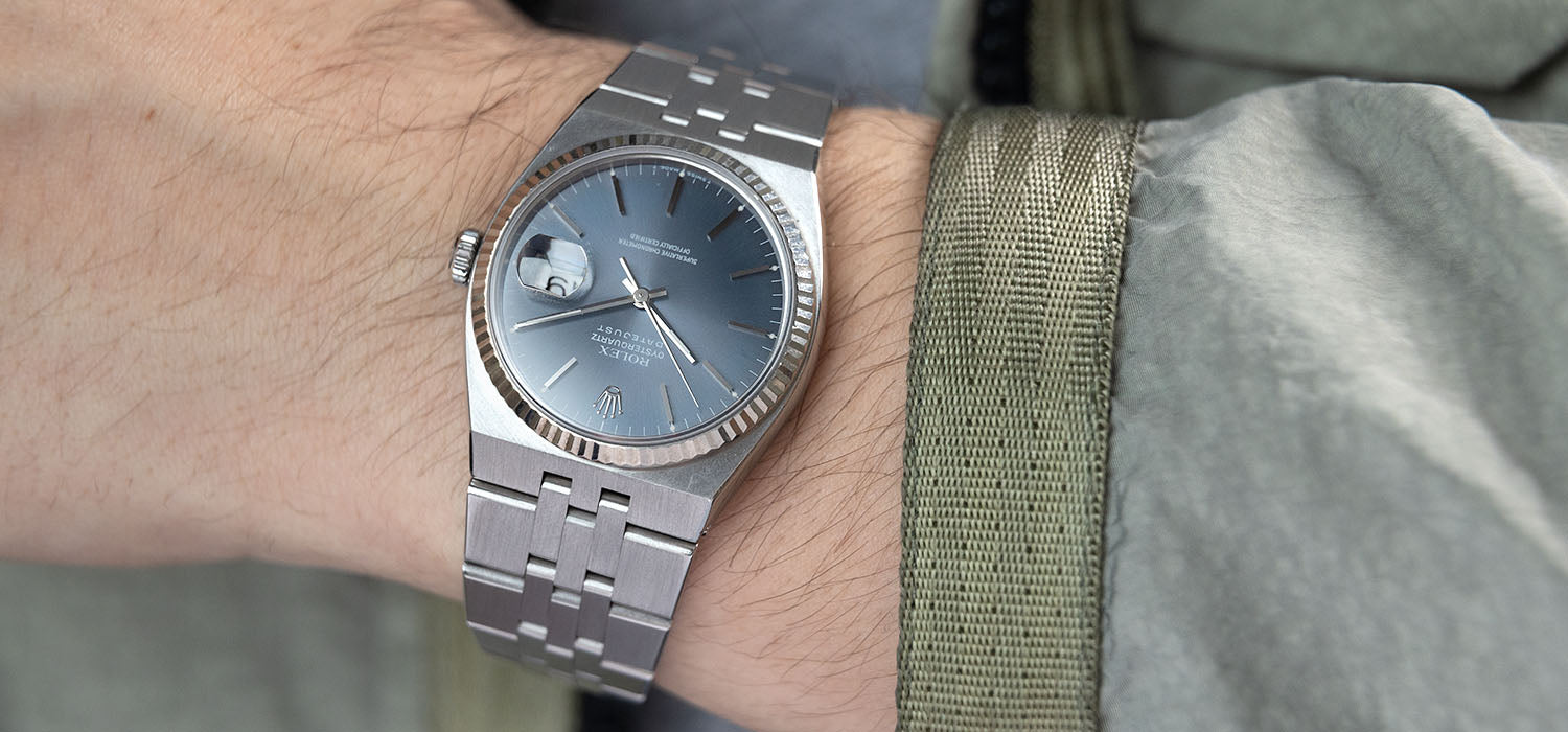 Rolex Oysterquartz Datejust Blue Dial 17014