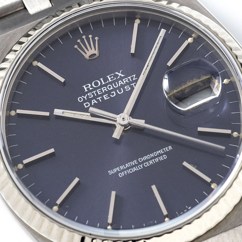 Rolex Oysterquartz Datejust Purple Dial 17014 – Bulang and Sons