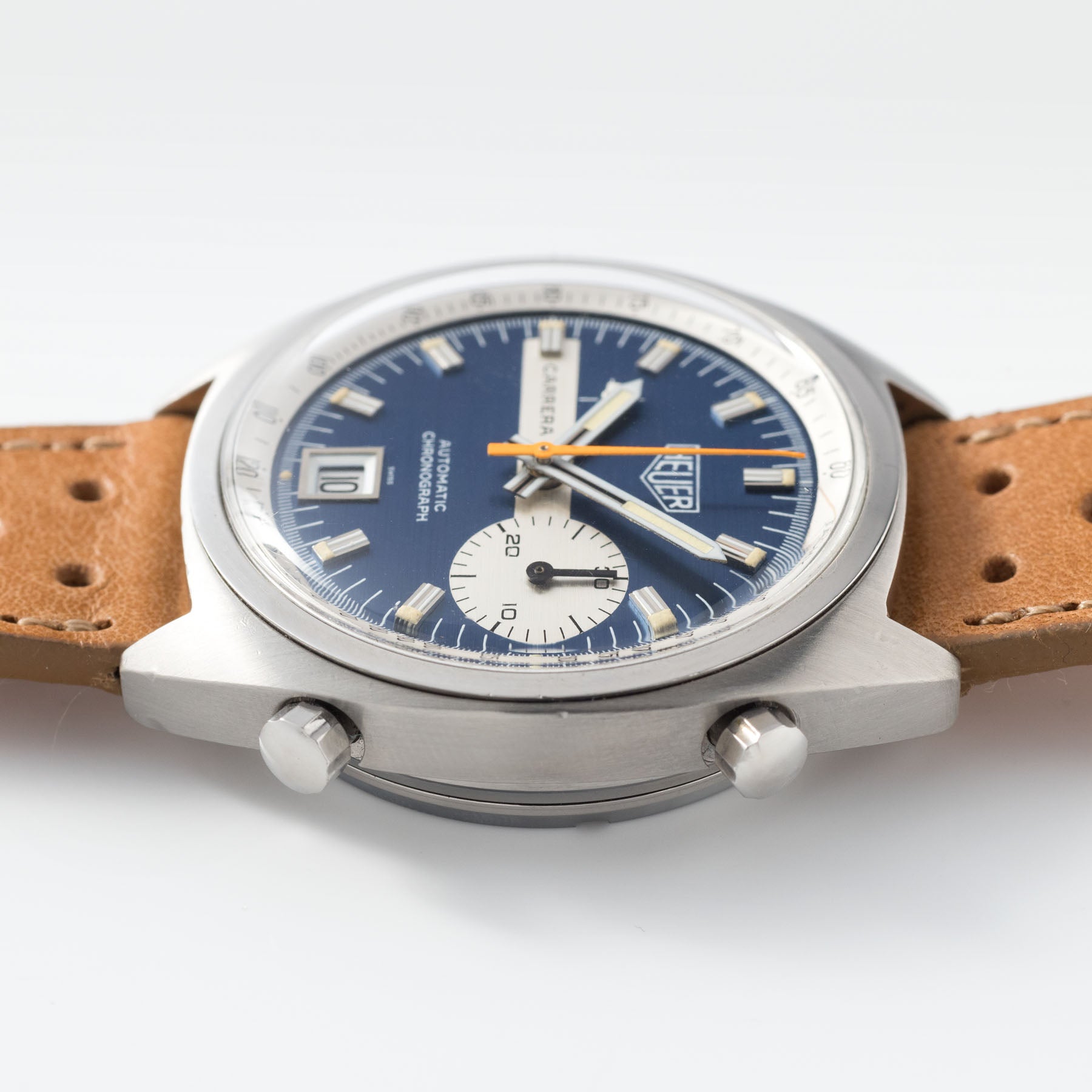 Heuer Carrera Blue Dial Reference 1553