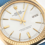 Rolex Datejust 1601 Yellow Gold White Dial ref 1601 