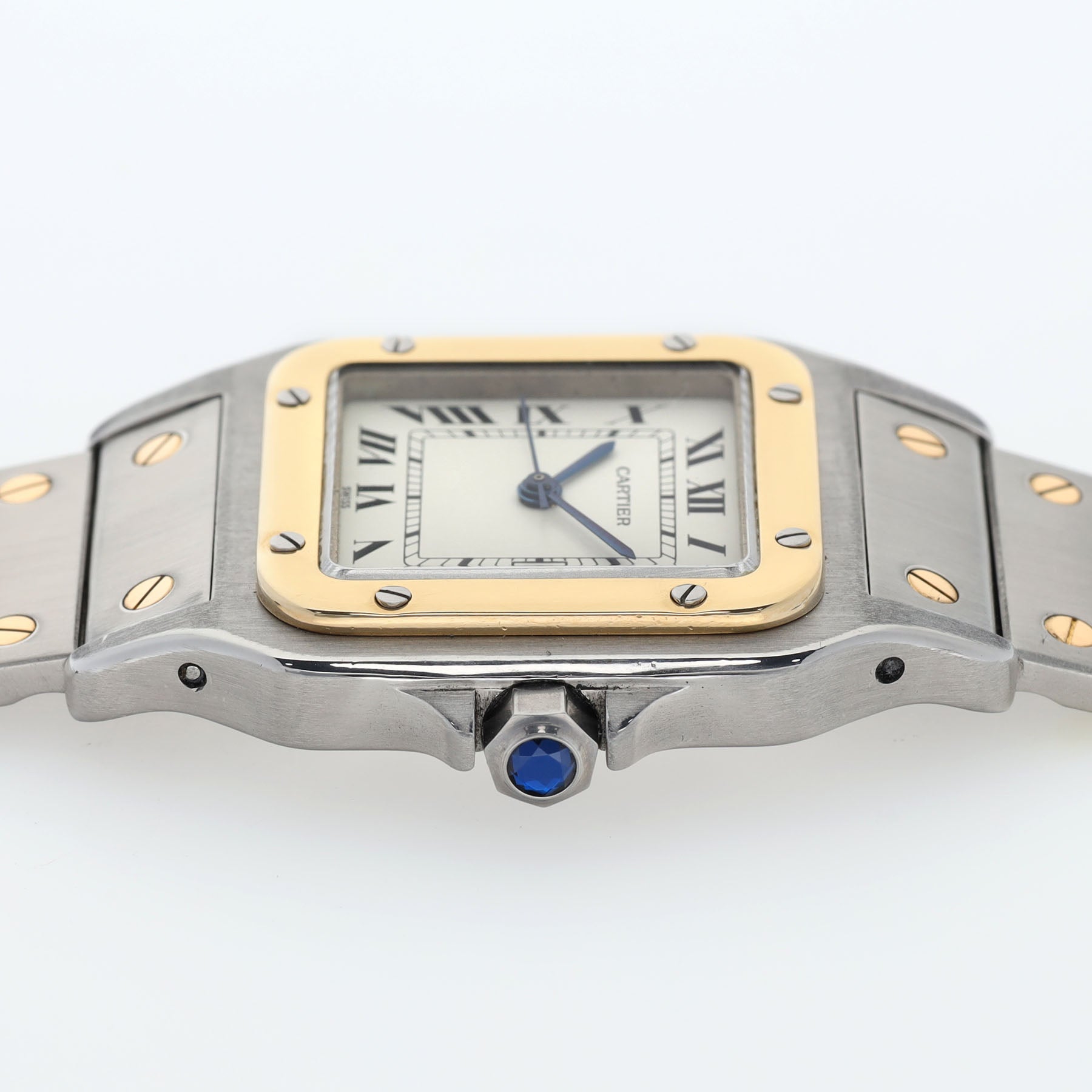 Cartier Santos Carrée Steel and Gold Automatic Movement
