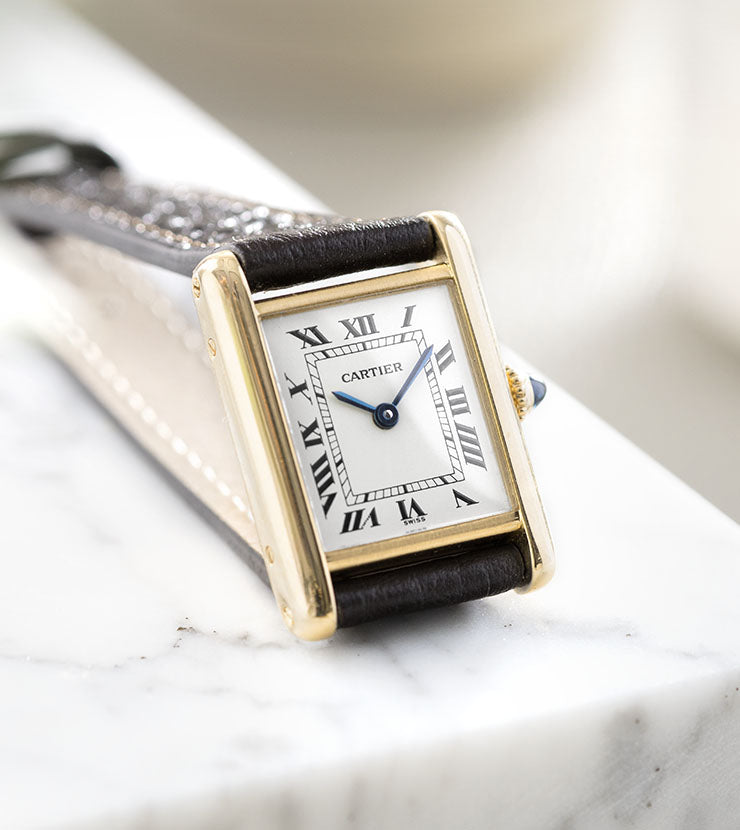 Cartier Tank Louis 18kt Yellow Gold Cartier Service Papers