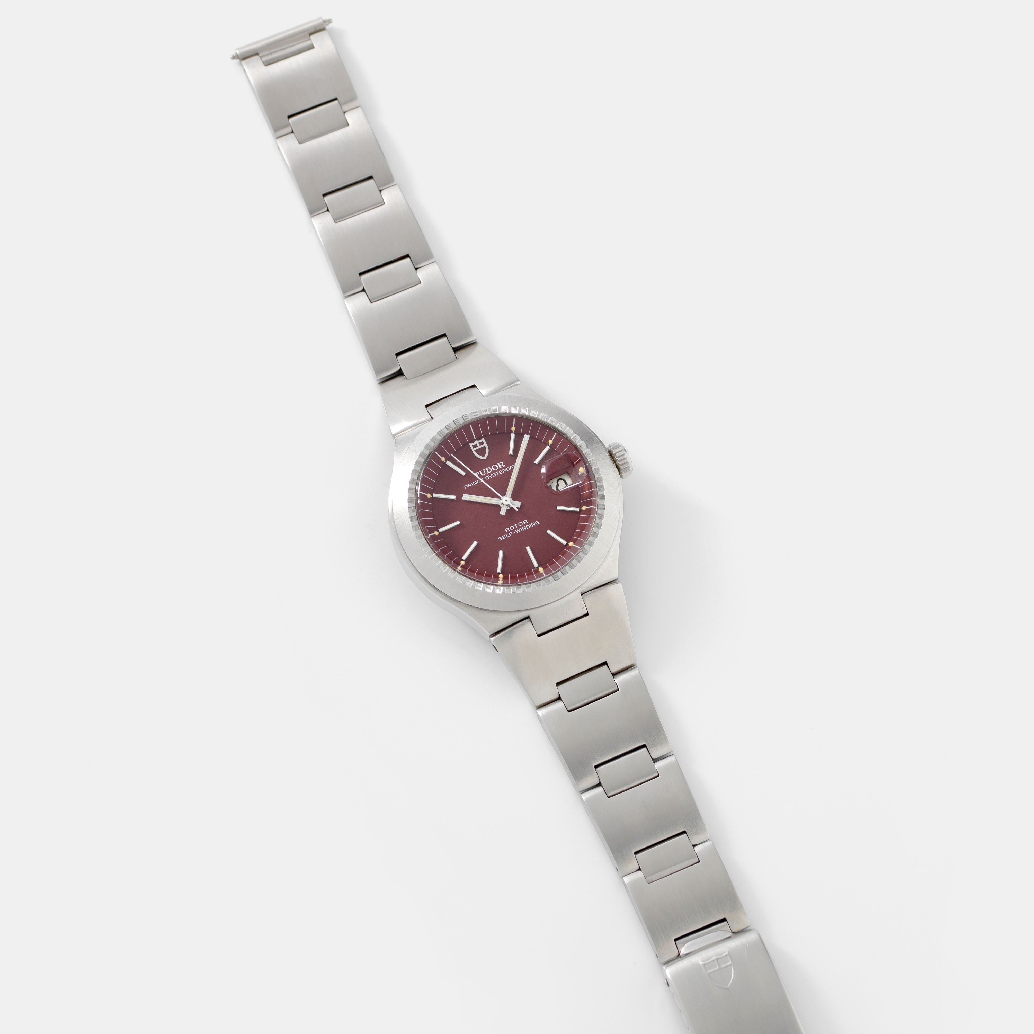 Tudor Prince Oysterdate 9121/0 Burgundy Dial with Papers 