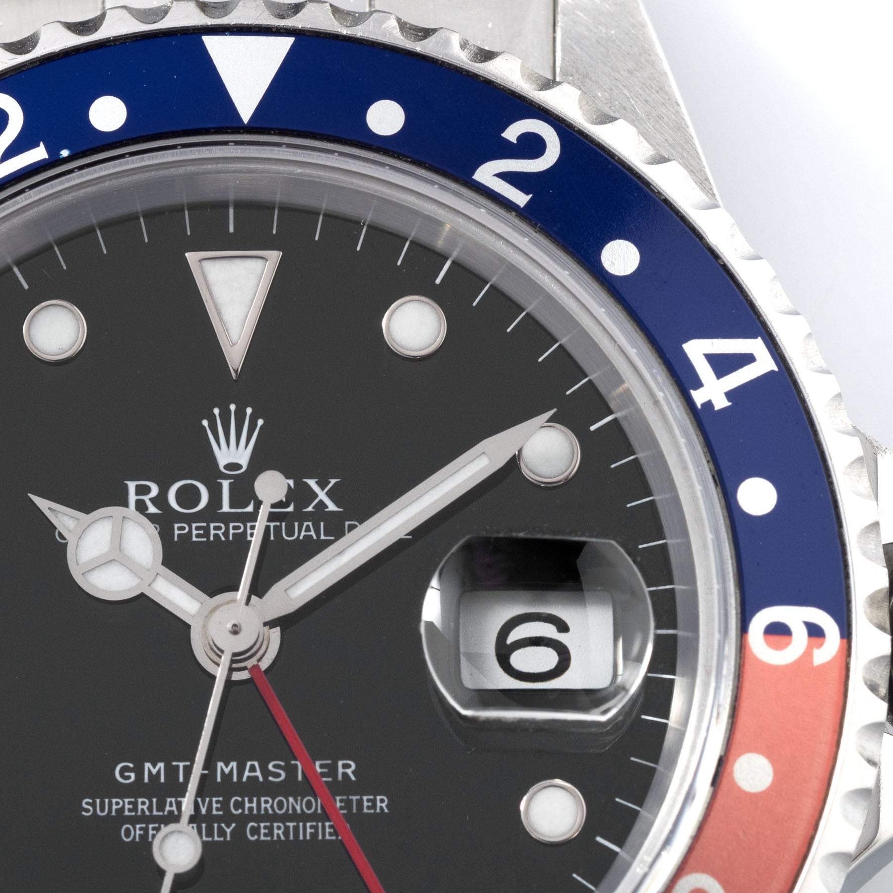 Rolex GMT-Master 16700 Faded Pepsi Swiss Only Dial