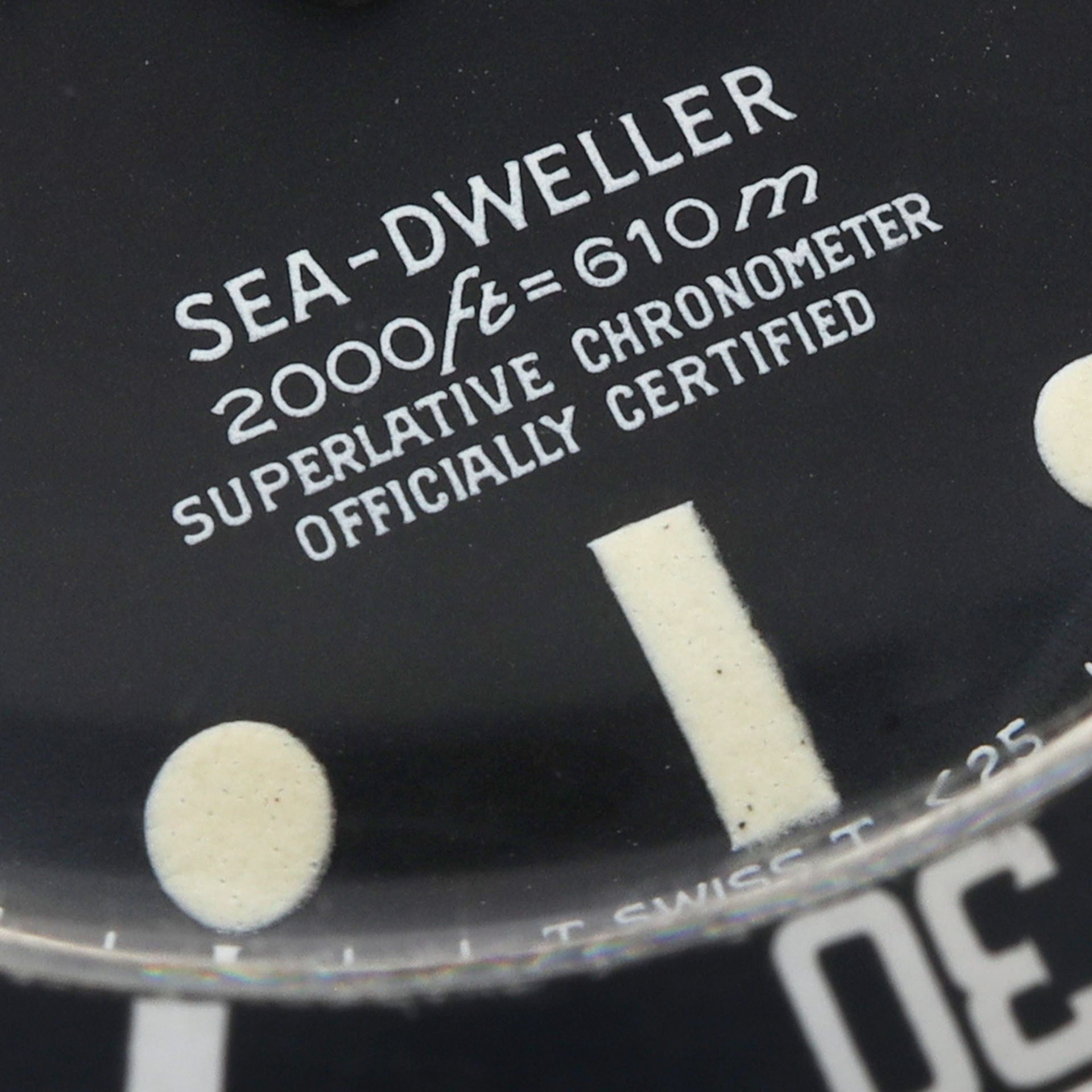 Rolex Seadweller 1665 Rare Stunning Rail Dial