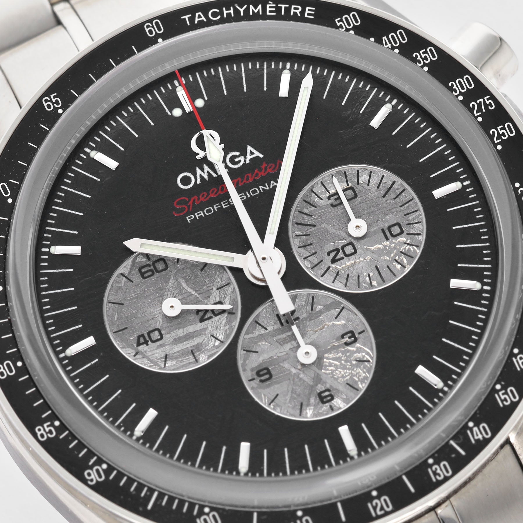 Omega Speedmaster Apollo Soyuz Anniversary Edition Meteorite Dial