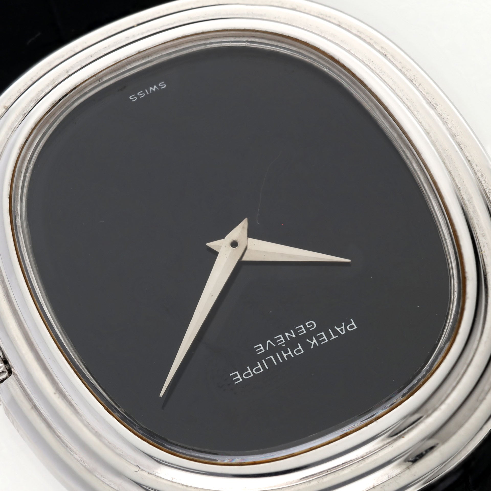 Patek Philippe Ellipse 3634 White Gold Step Case with Onyx Dial