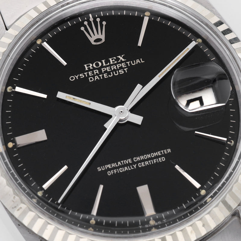 Rolex Datejust 1601 Black Gilt Dial