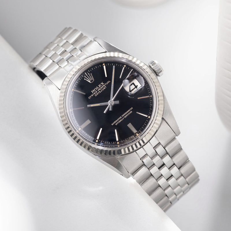 Rolex Datejust 1601 Black Gilt Dial