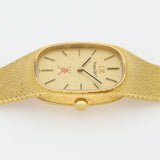 IWC Yellow Gold Dress Watch Integrated Bracelet Khanjar Dial