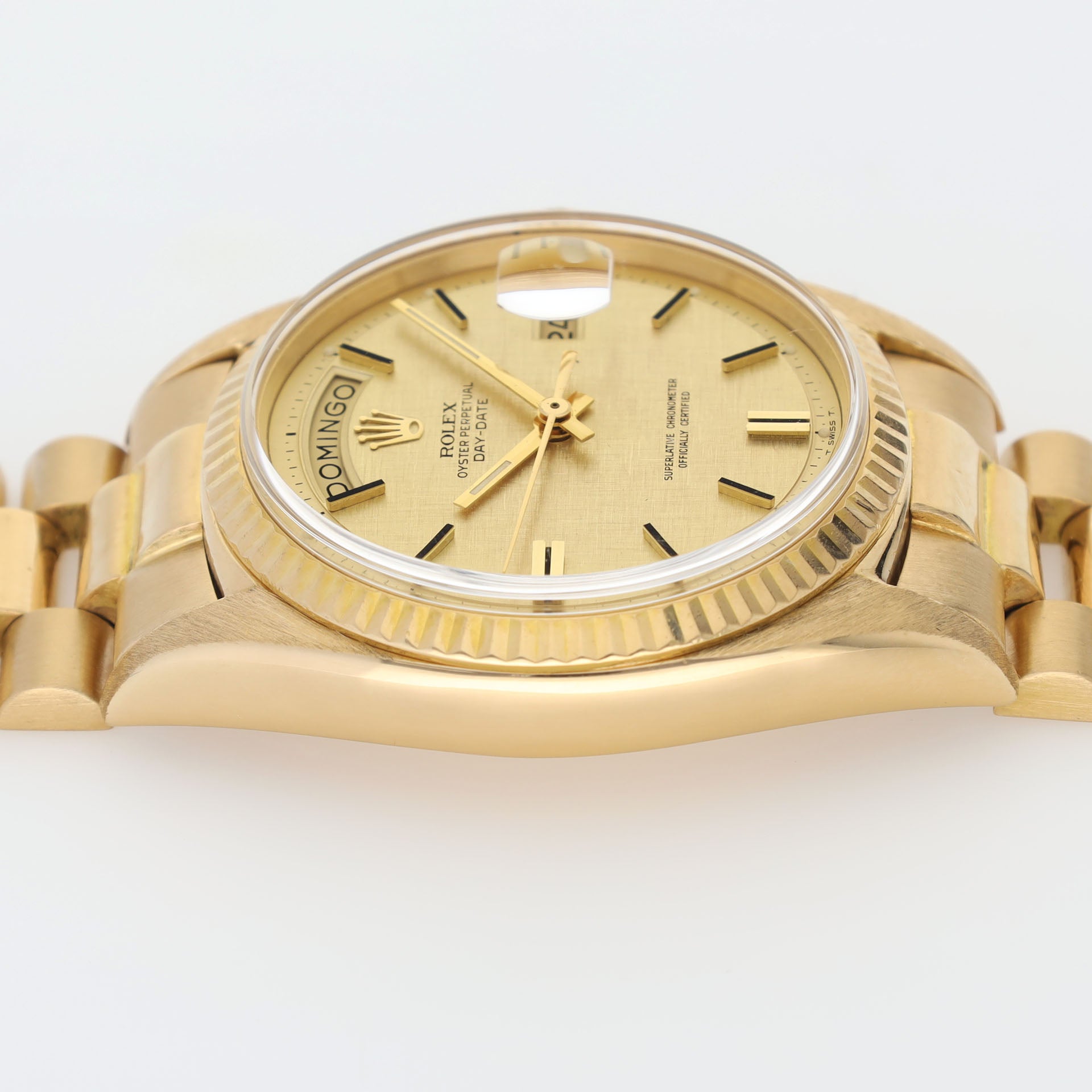 Rolex Day-Date 1803 Yellow Gold Linen Dial
