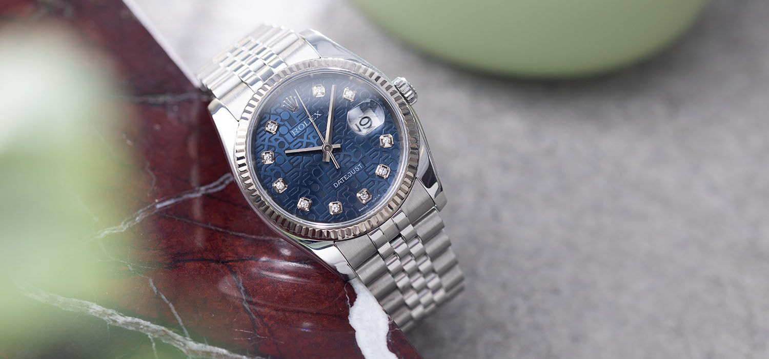 Rolex 116234 blue outlet dial