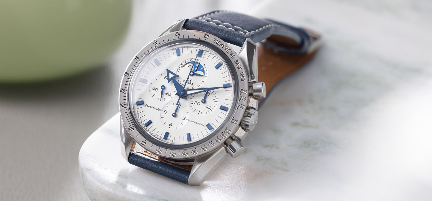 Omega Speedmaster 3575.20 Date Moonphase Broad Arrow Hands