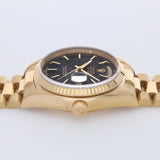Rolex Day-Date 18038 Yellow Gold with Black Dial