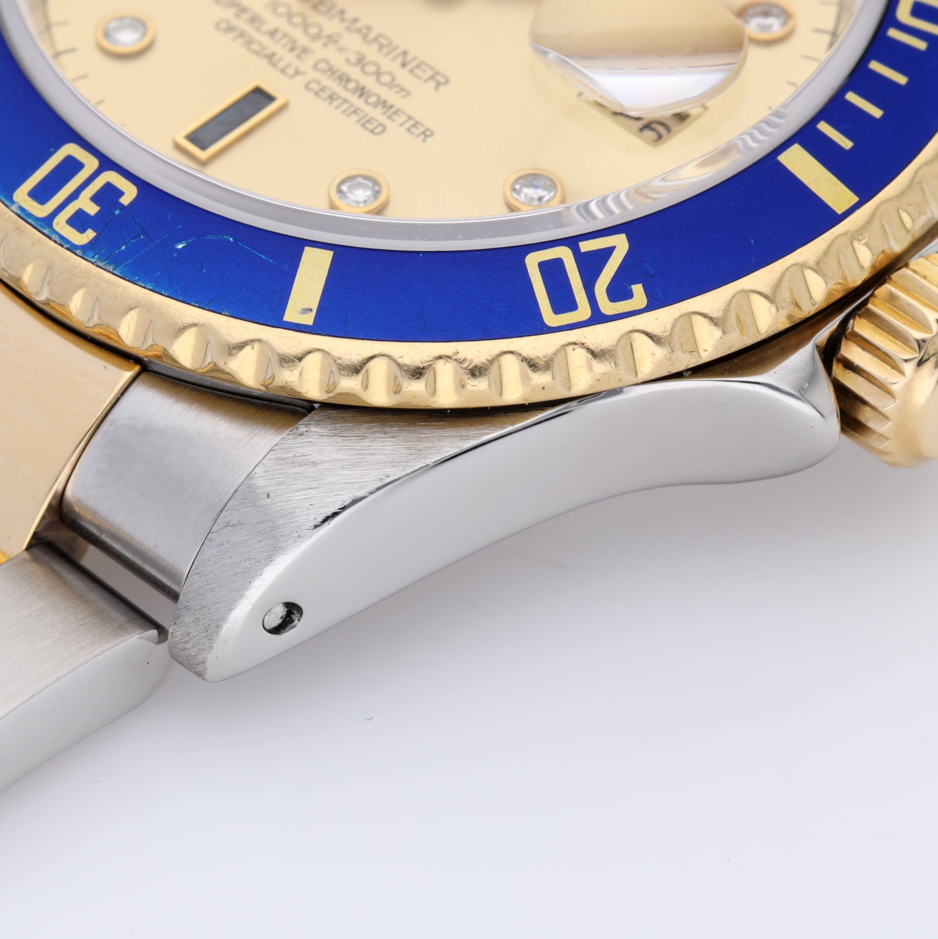 Rolex Submariner Date 16613 Blue Bezel Sultan Dial