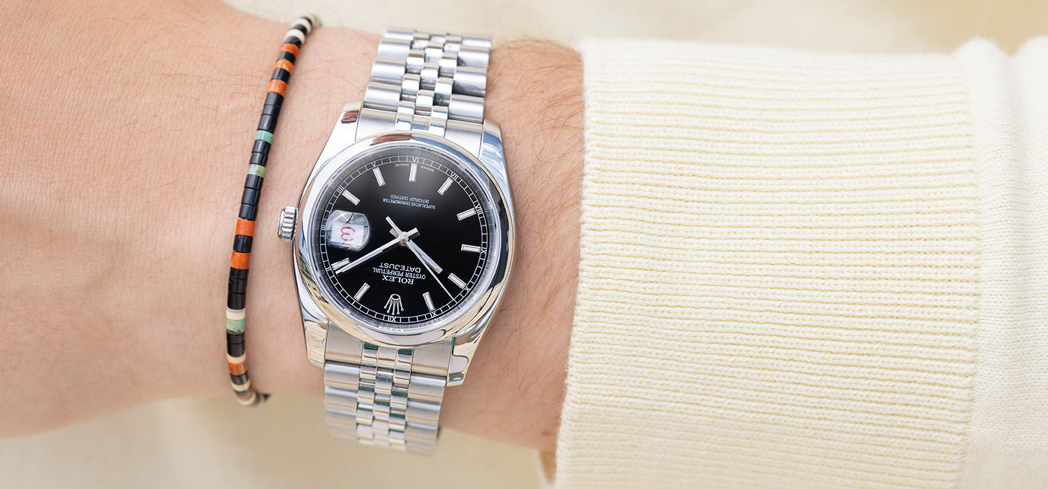 Rolex Datejust 116200 Black Dial Super Jubilee and Rolex Guarantee