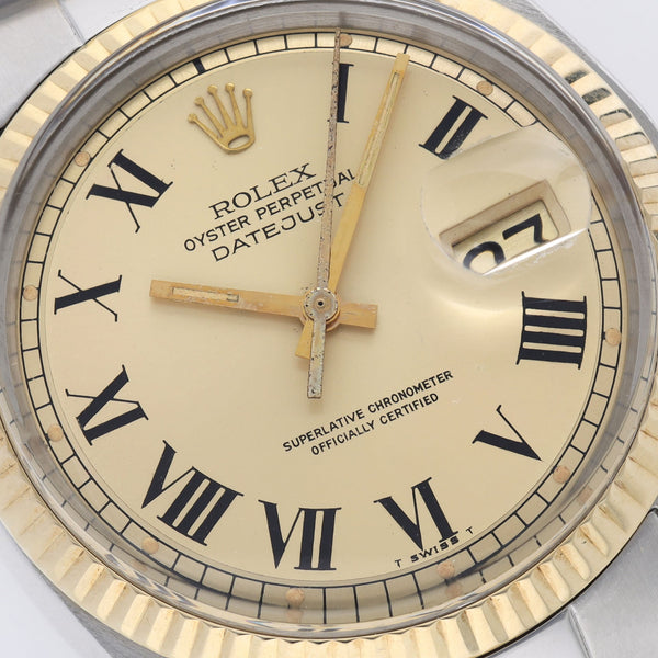 Rolex Datejust 1601 Steel and Gold Buckley Dial