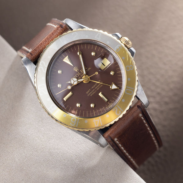 Rolex GMT-Master Matte Brown Nipple Dial Root Beer ref 1675 