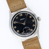 Certina 8721.1 Dress Watch in Steel Glossy Black Dial