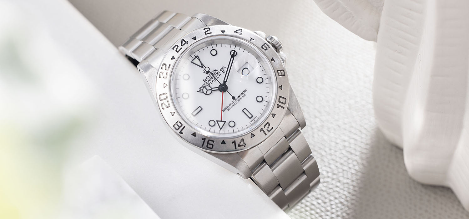 Rolex Explorer 2 16570 White Swiss Only Dial