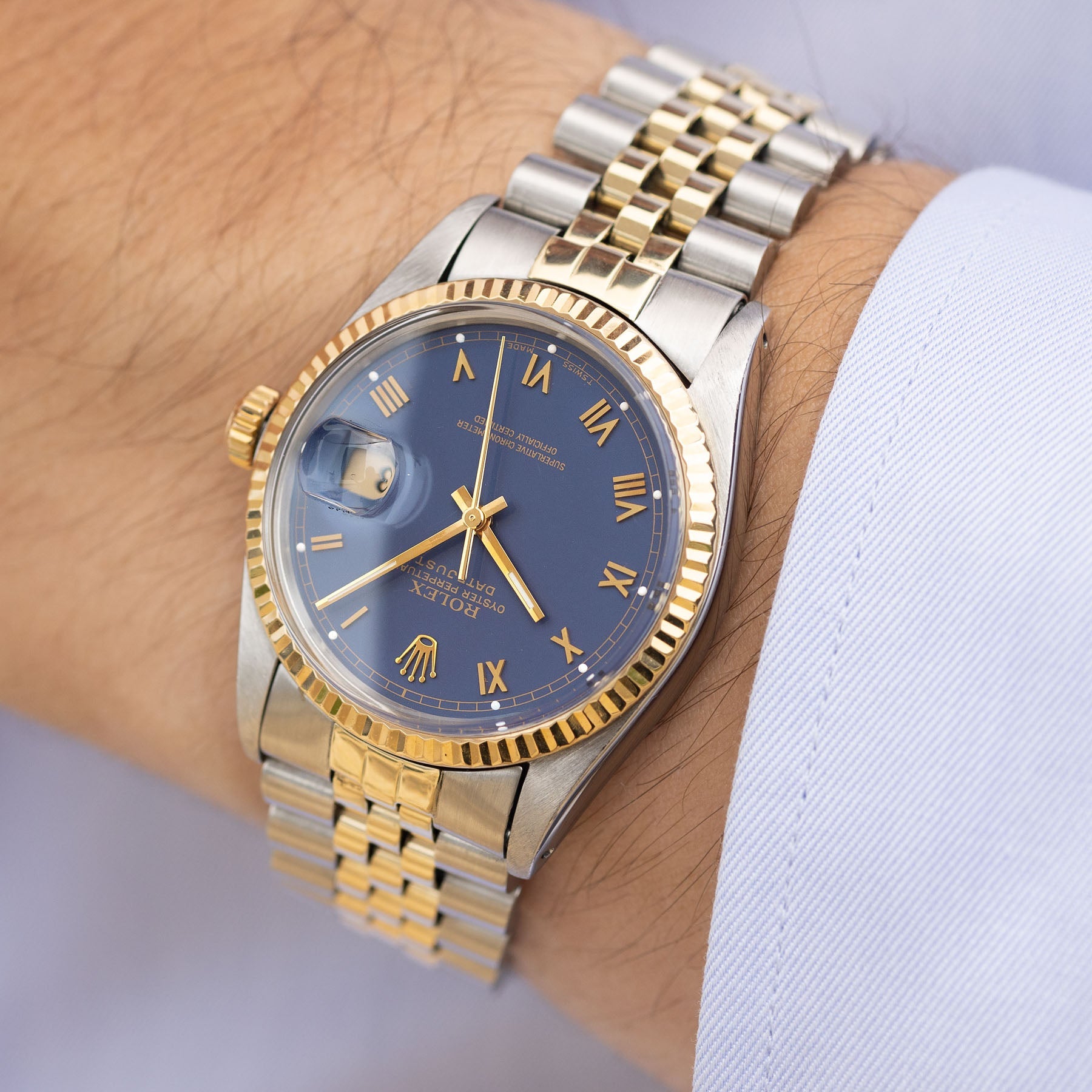 Rolex blue roman online datejust