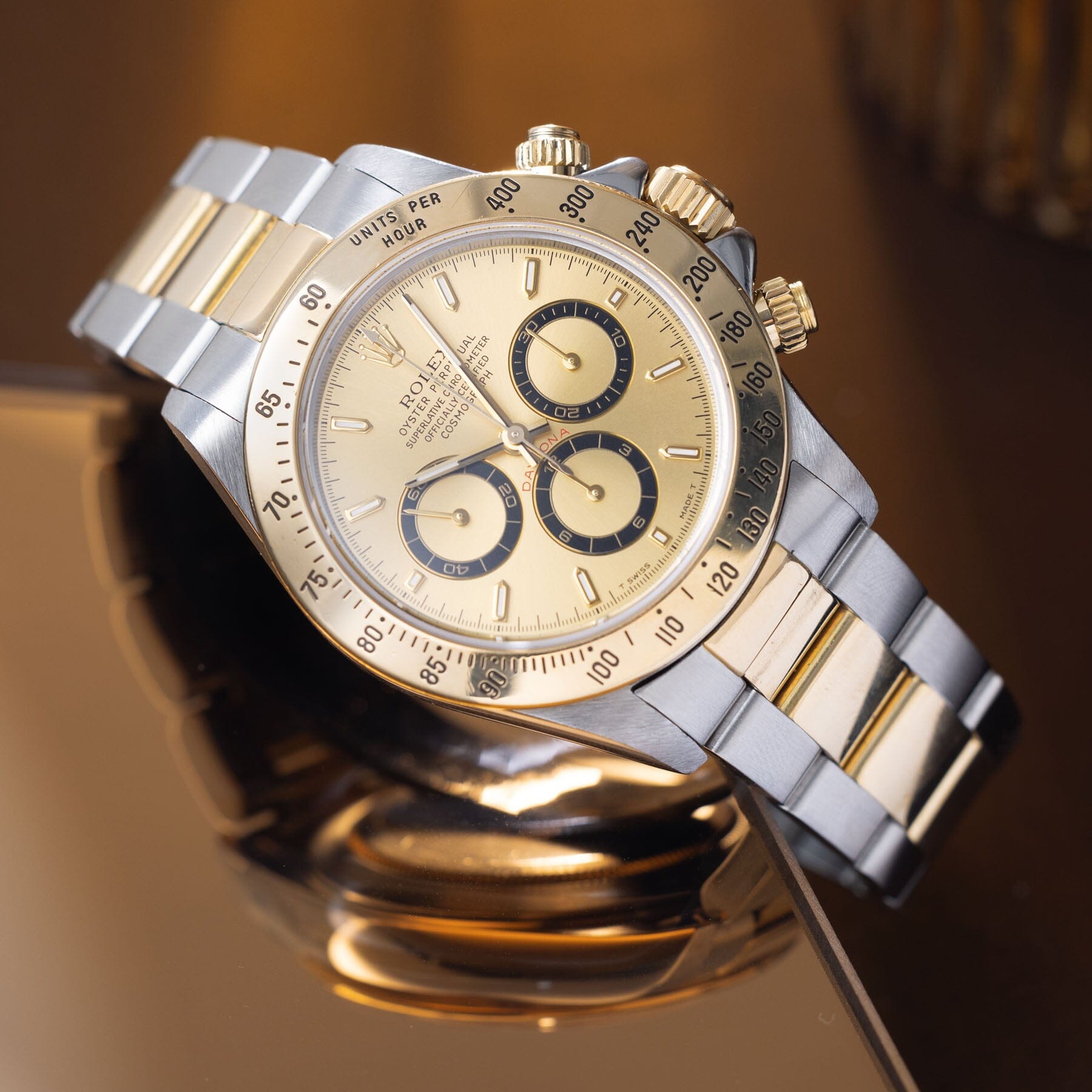 Rolex Cosmograph Daytona 16523 Steel and Gold Champagne Dial