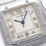 Cartier Santos 16400 Steel Case with Cream Matte Dial