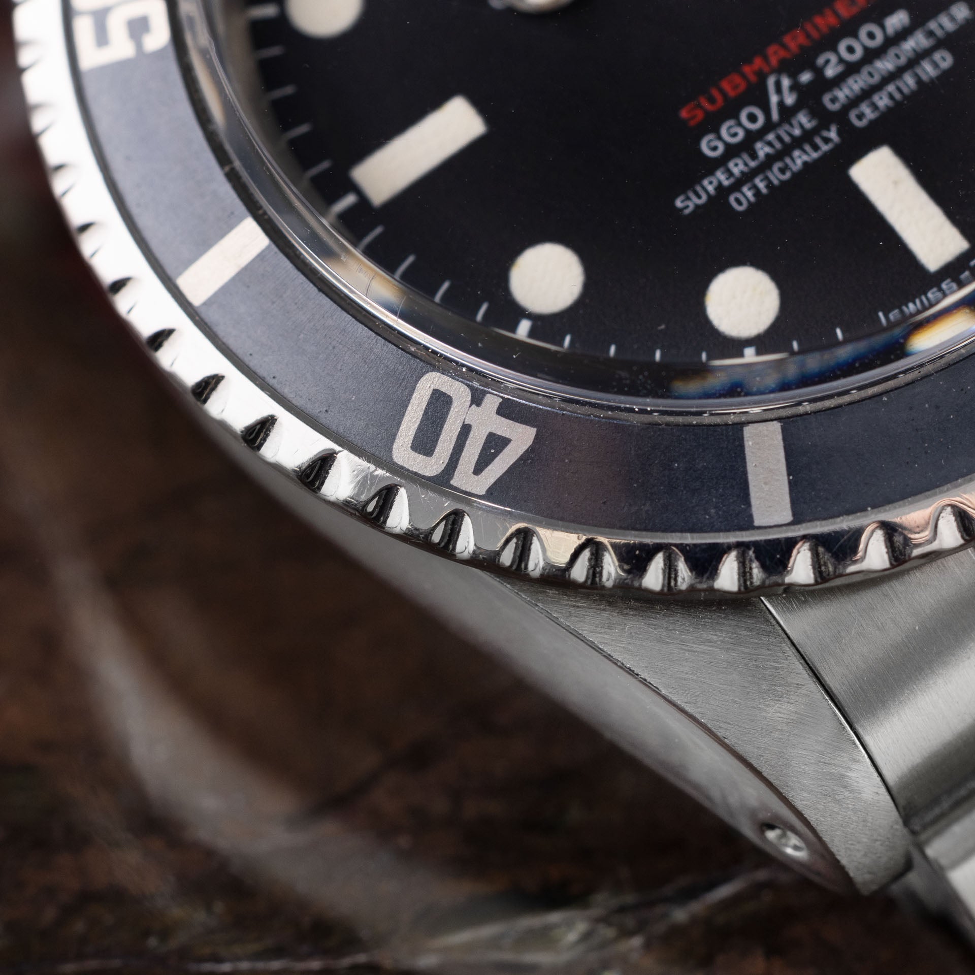 Rolex Submariner Date 1680 Mk4 Red Sub Faded Kissing 40 Inlay 