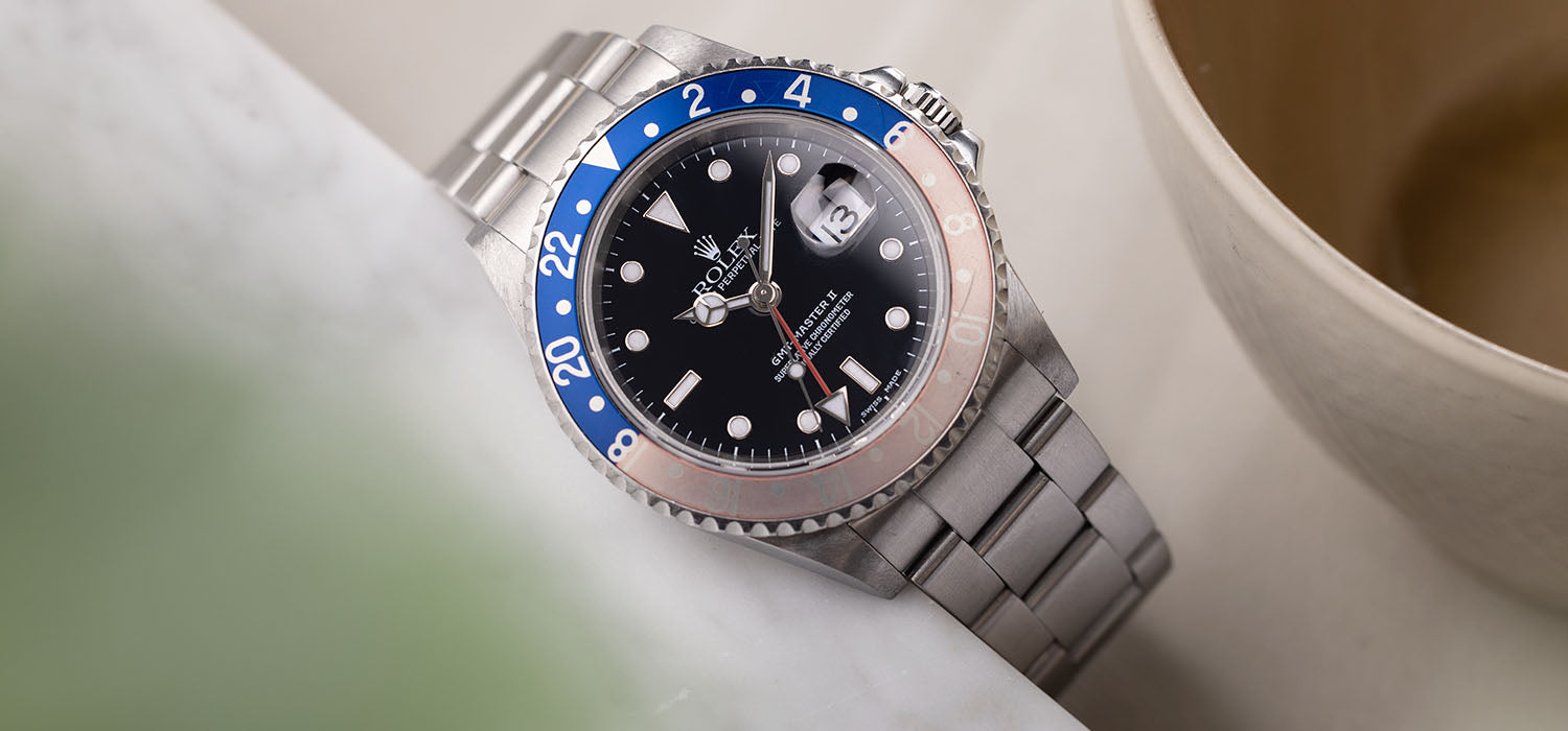 Rolex GMT Master 2 16710 Faded Pepsi Bezel Swiss Made Dial