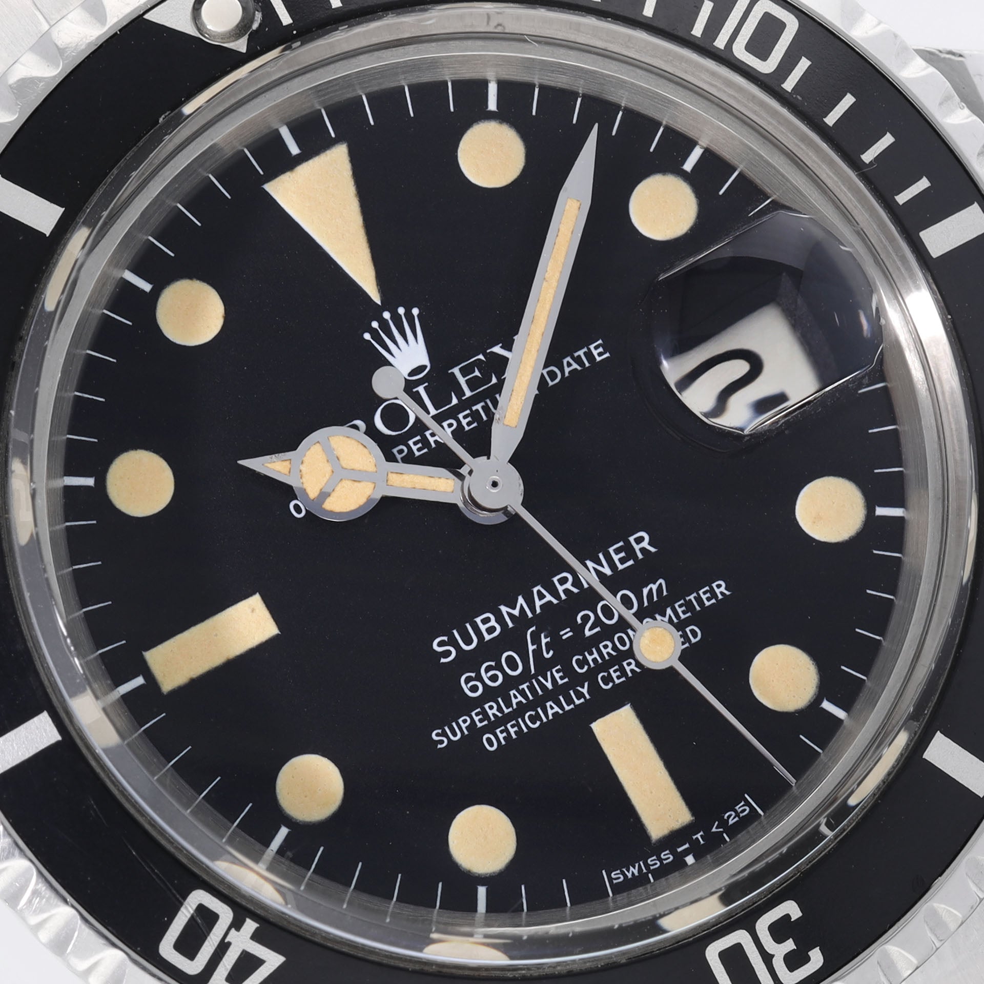 Rolex Submariner 1680 Submariner Patina Matte Dial 40mm Watch Box