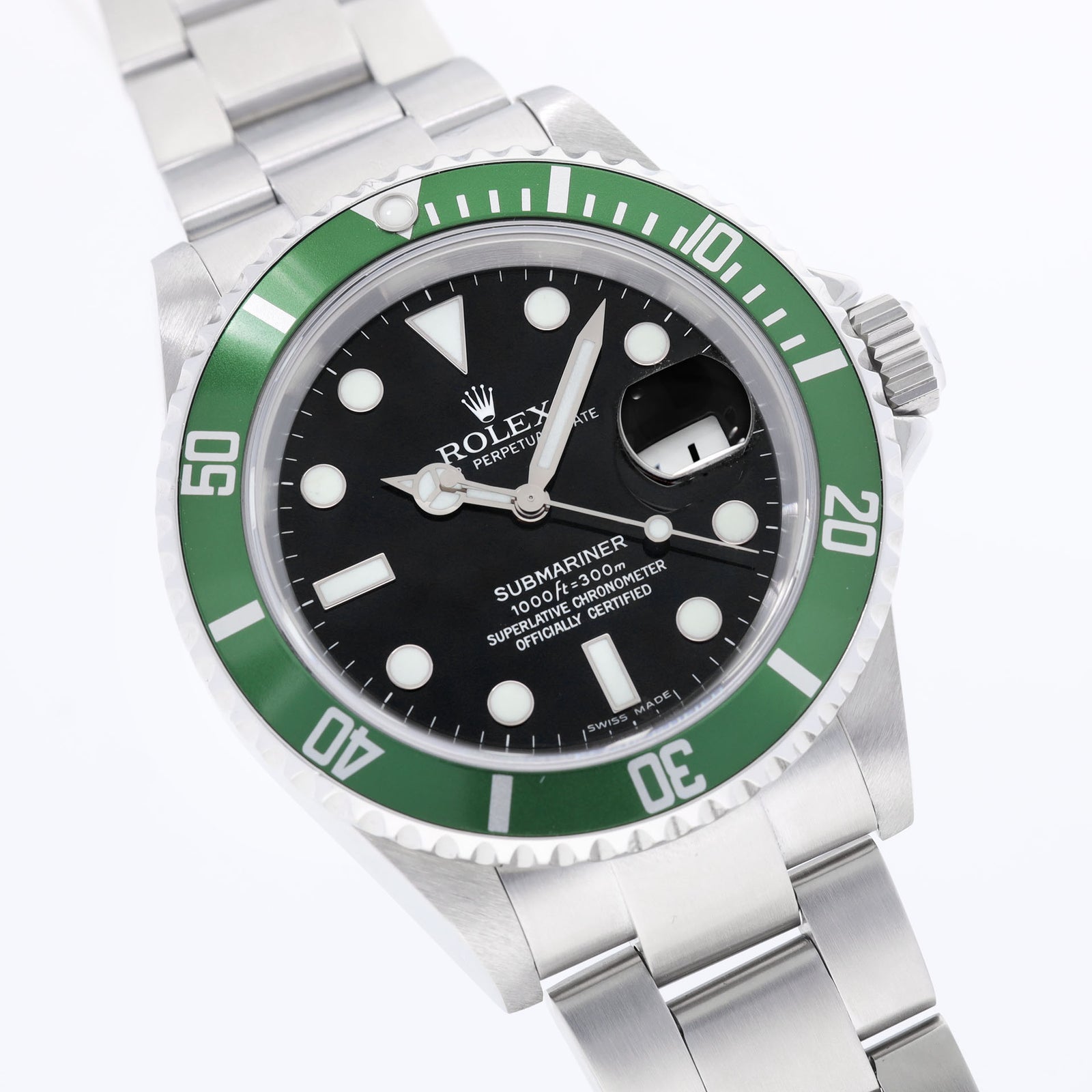 Rolex Submariner Date 16610LV 50th Anniversary Green Bezel